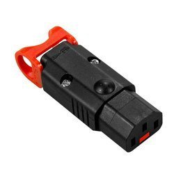 IEC-PA130100BK connector with IEC Lock