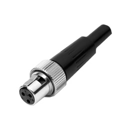 AG4FL Amphenol żeńskie złącze mini-XLR z nakrętką