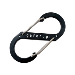 Karabińczyk aluminiowy gafer.pl typ S czarny