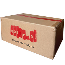 max gafer.pl black 100 mm x 50 m tape - box of 12 pieces
