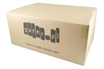 classic gafer.pl czarna 50 mm x 50 m taśma - karton 24 sztuki