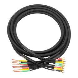 spades - bare wire Studio Speaker 4x4 Mogami speaker cable