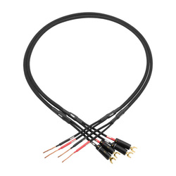 spades - bare wire NI Mogami speaker cable