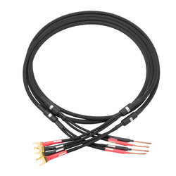 spades - bare wire HD Mogami speaker cable