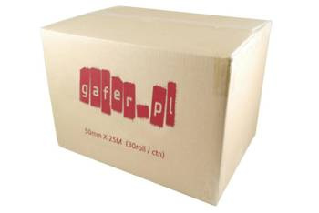 max gafer.pl black tapes 50 mm x 25 m box 30 rolls