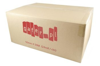 max gafer.pl black tapes 50 mm x 50 m box 24 rolls