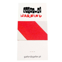 warning white&red