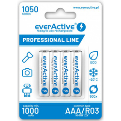 Rechargeable batteries everActive Ni-MH R03/AAA 1050 mAh Professional Line 4pcs.