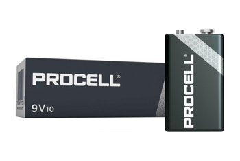 9V 6F22 Procell Duracell (zestaw 10 szt.)